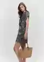 Vestido Mila Negro Talla M Mujer Mango