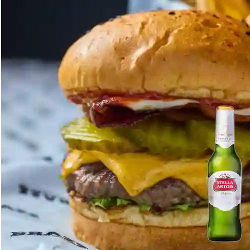 Combo Encantadora +Papas + Stella Artois Bot. 330ml