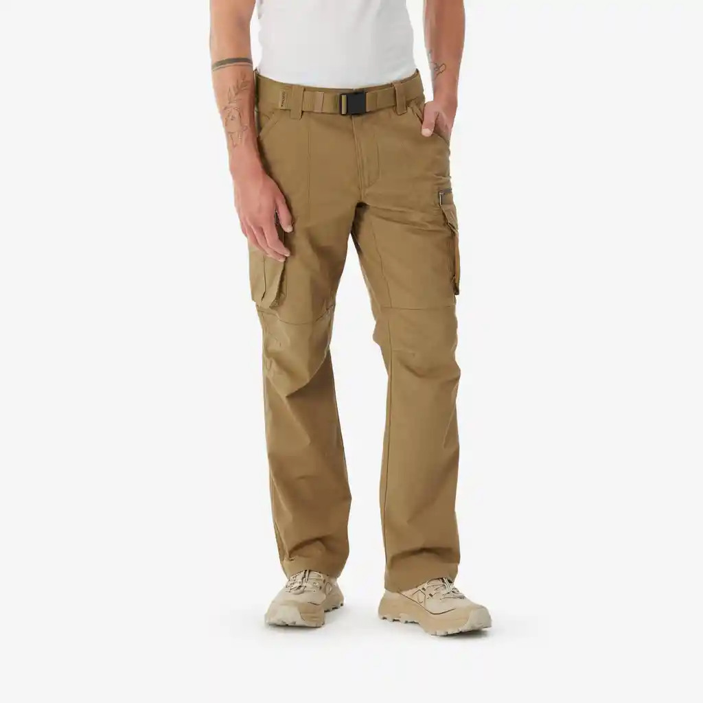 Pantalón de Senderismo Hombre Nh500 Cargo Café