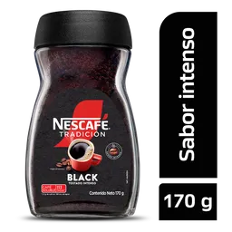 Café instantáneo NESCAFÉ Tradición Black tostado intenso x 170g