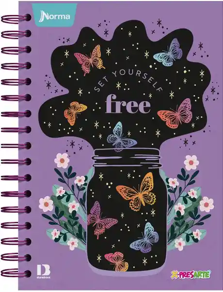 Norma Cuaderno Durabook X-Presarte Femenino 180 Hojas Argollado