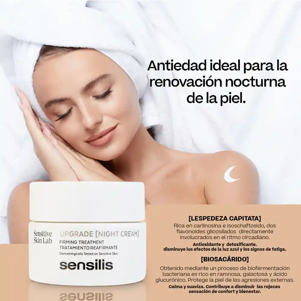Sensilis Crema Facial de Noche Upgrade