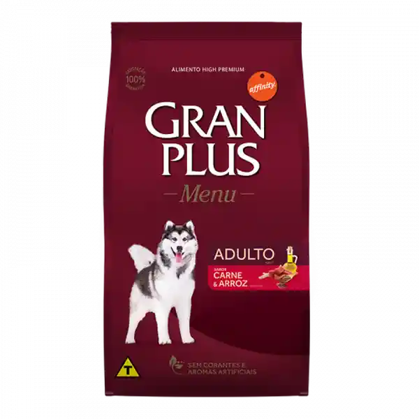 Gran Plus Alimento Para Perro Menu Perro Adulto Carne y Arroz