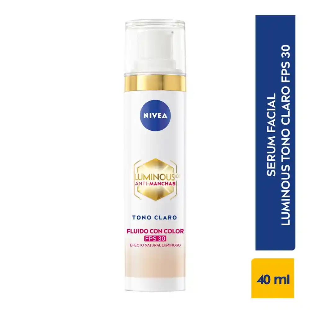 Serum Facial Nivea Luminous Tono Claro