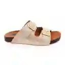 Sandalias Hebilla Champagña Talla 39