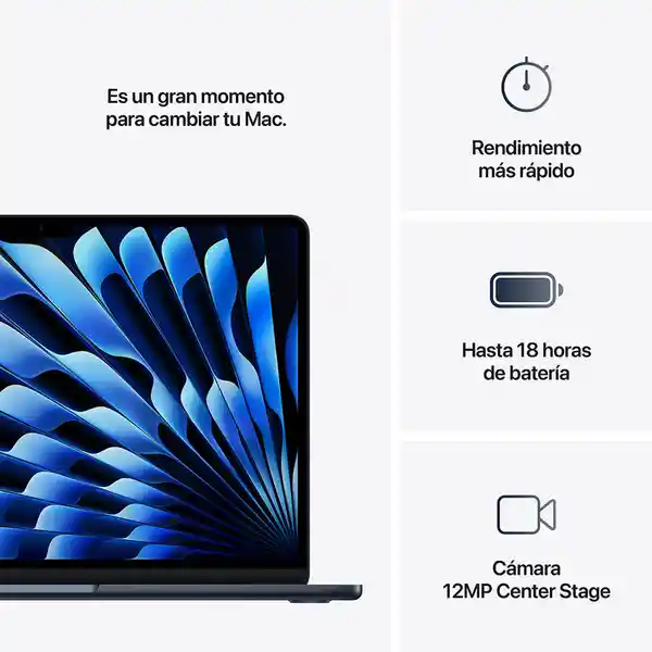 Apple Macbook Air: M4 Chip With 16Gb 256Gb SSD Midnight 13