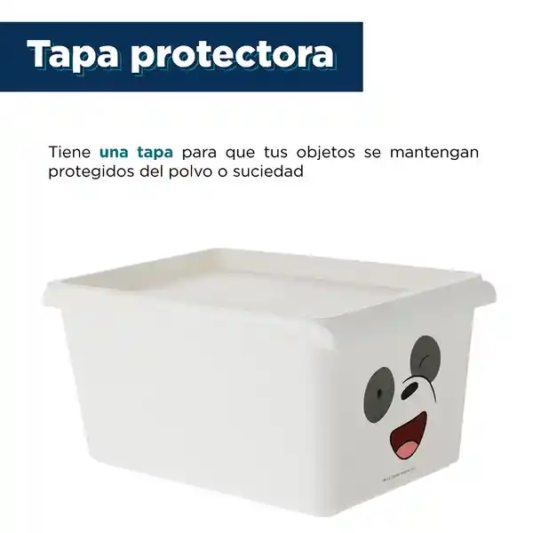 Caja de Almacenamiento Con Tapa Panda 5.0 Miniso