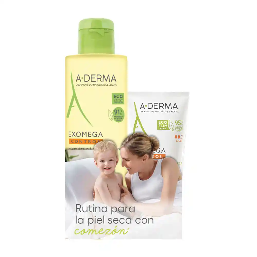 Kit A-derma Aceite X 500 Ml + Crema Control