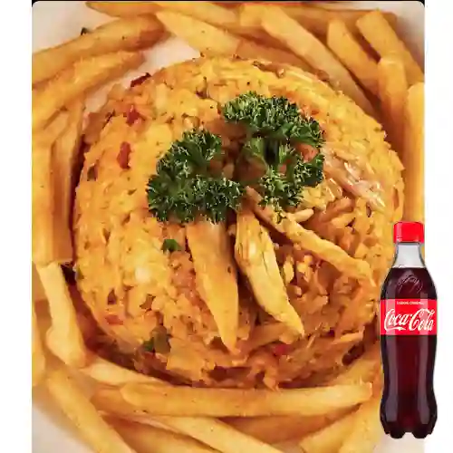 Combo Arroz c/ Pollo +Cocacola Orig 400ml