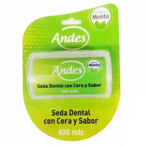 Andes Seda Dental Con Cera Sabor A Menta400 Metros