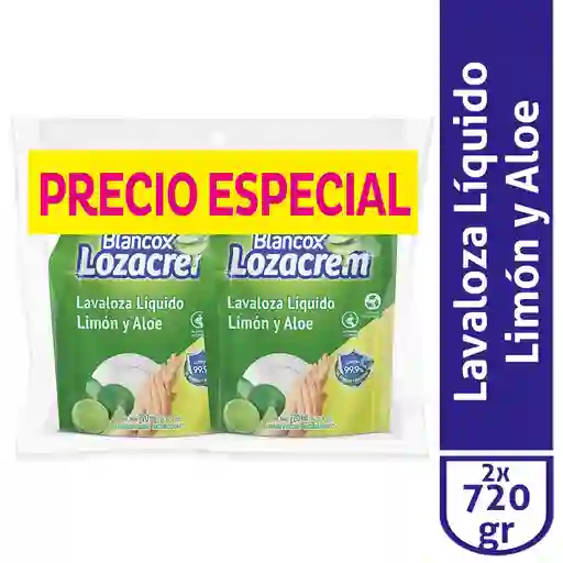 Blancox Lavaloza Liquido Lozacrem con Limón y Aloe
