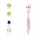 Esfero Con Brillos Tinta Azul Gigi Pig Mini Family Rosa Miniso