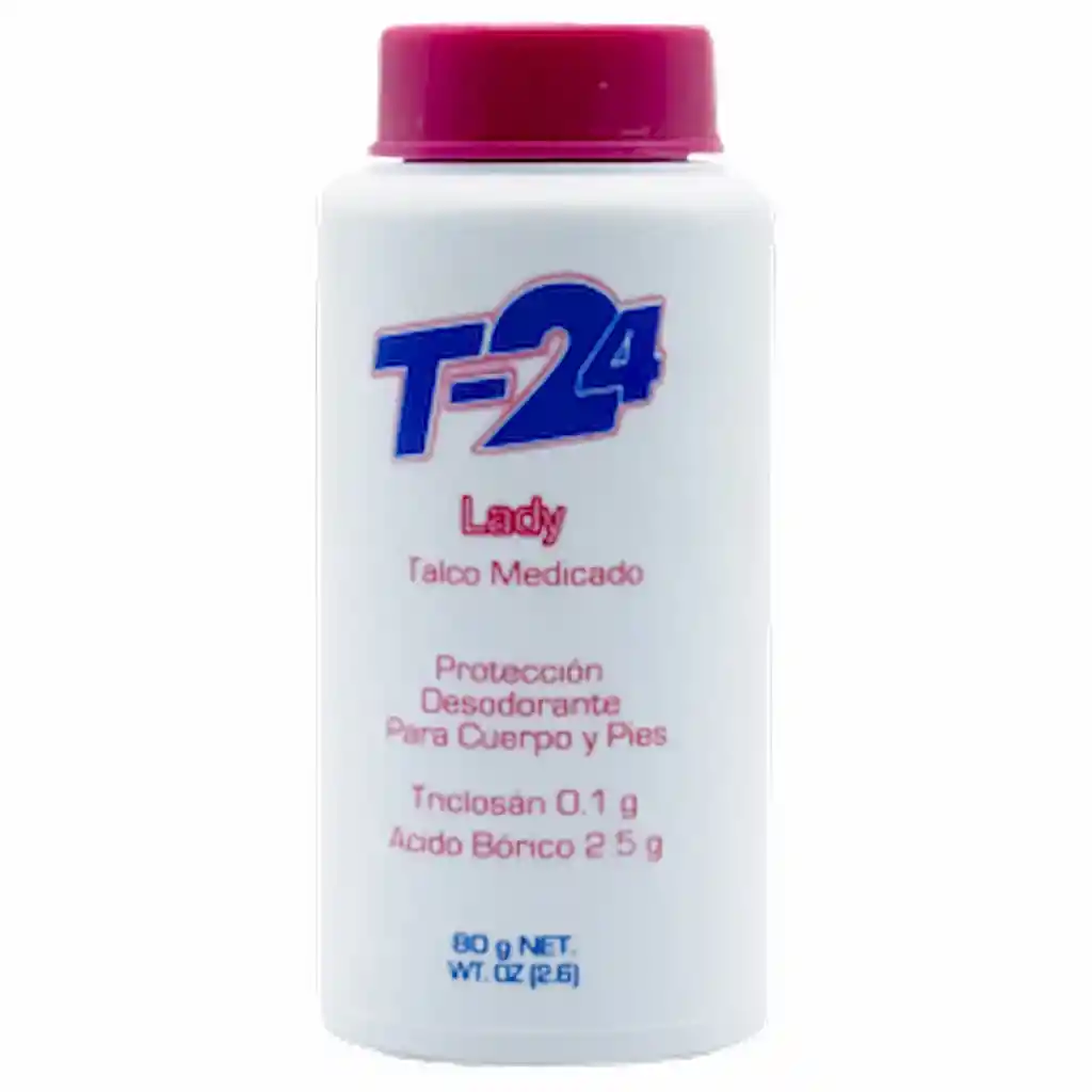T-24 Talco Medicado Lady Para Cuerpo y Pies