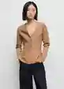 Chaqueta Tona Camel Talla M Mujer Mango