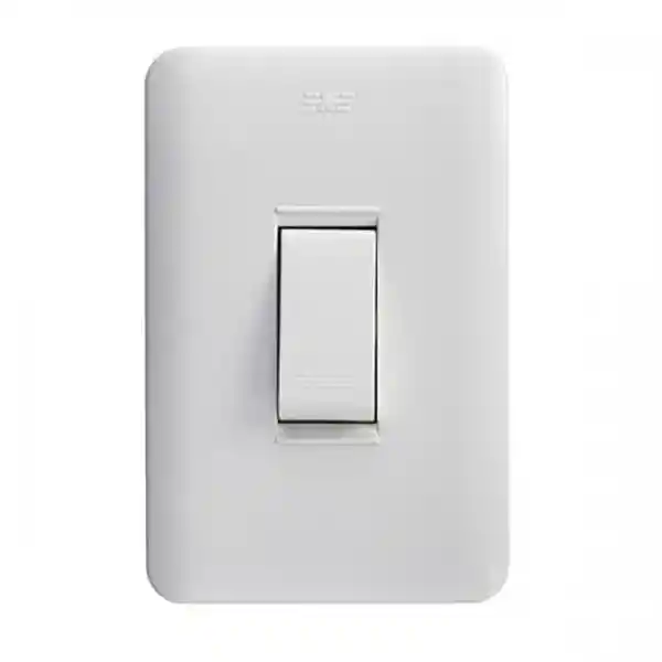 Exe Interruptor Sencillo Conmutable Boreale Blanco