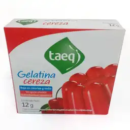 Taeq Gelatina en Polvo Baja en Calorías y Sodio Sabor Cereza