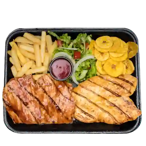 Mixto Cerdo Bbq + Pechuga