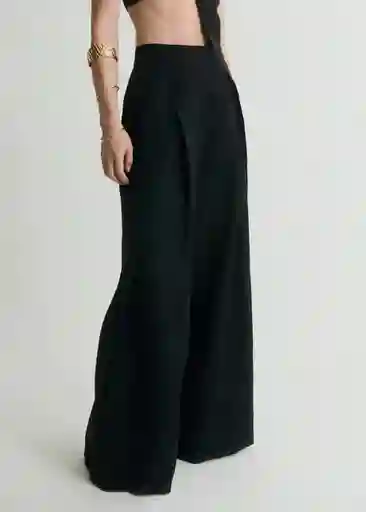 Pantalón Danielle Negro Talla 36 Mujer Mango