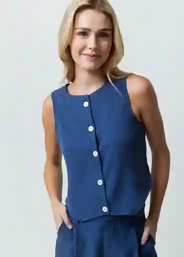 Camisa Spam Mujer Azul Anochecer Ultra Oscuro T S 412G301 Naf Naf