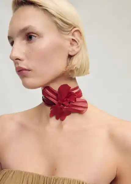 Cinturón Selene Rojo Talla M Mujer Mango