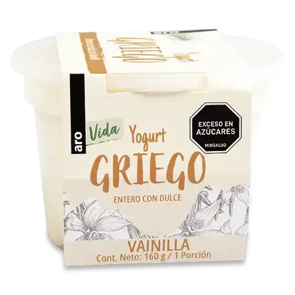 Aro Vida Yogurt Griego Vainilla