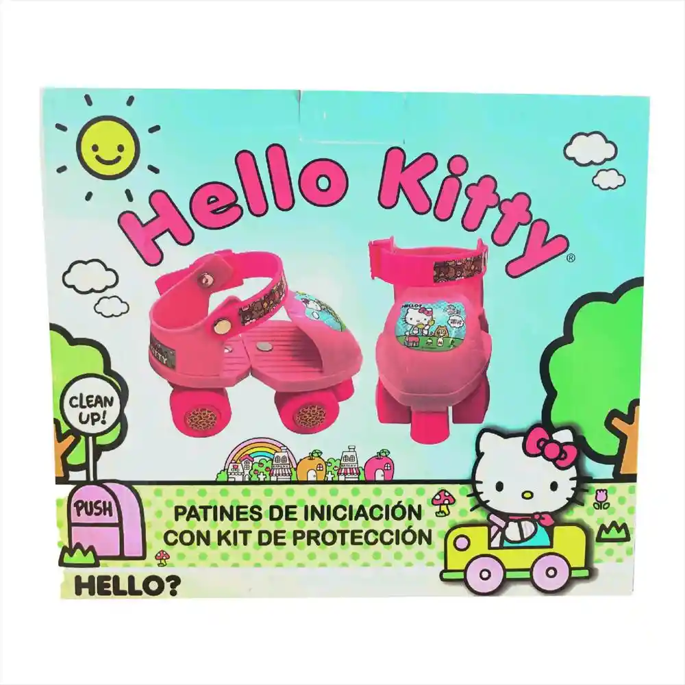 Patines de Iniciación Con Kit de Protección Hello Kitty