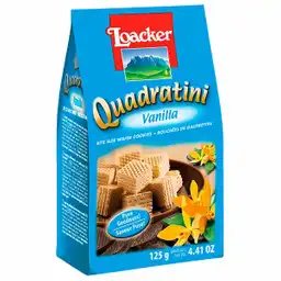 Loacker Galleta Quadratini Sabor Crema de Vainilla