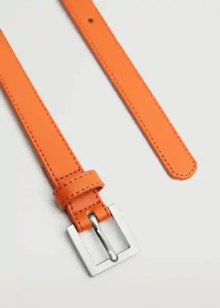 Cinturón Frenchie Naranja Talla L Mujer Mango