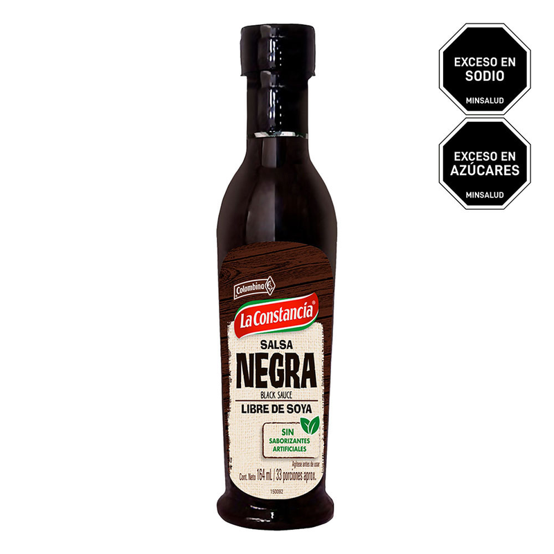 La Constancia Salsa Negra Libre de Soya 164 ml
