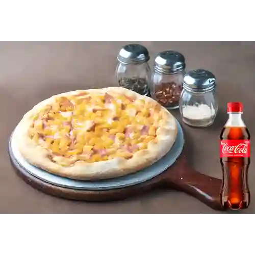 Combo Personal Hawaiana+ Coca Cola 400ml