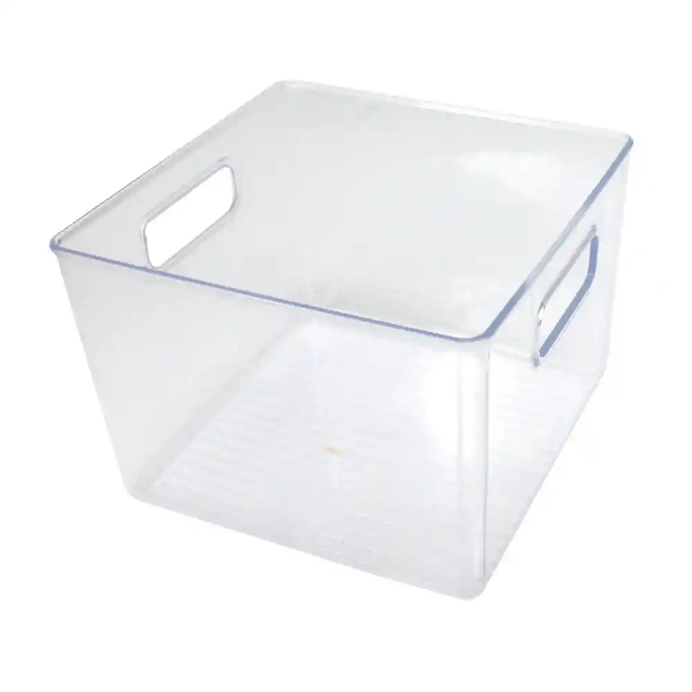 Canasto Acrílico Con Asas Rectangular Krea