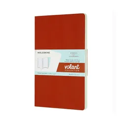 Moleskine Libreta Volant Plana Azul / Naranja Grande