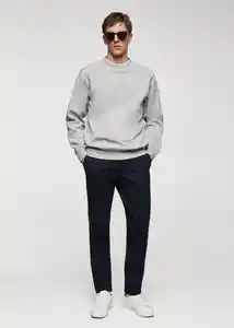 Buzo Sudadera Nola Gris Medio Vigoré Talla S Hombre Mango