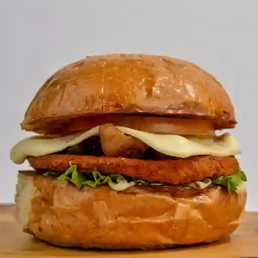 Hamburguesa pollo apanado