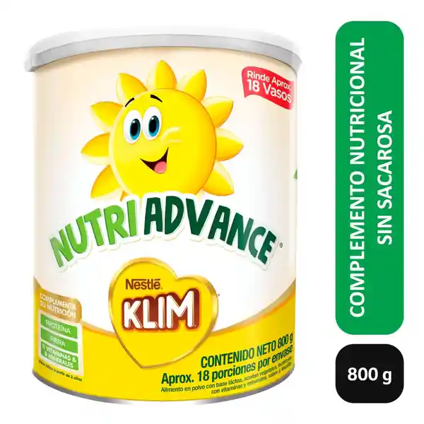 Complemento nutricional KLIM Nutriadvance x 800g