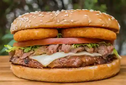 Big Burguer Whit Onion Rings