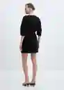 Vestido Wally Negro Talla L Mujer Mango