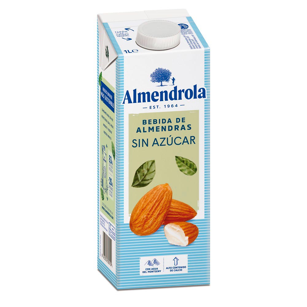Almendrola Leche Almendras Sin Azúcar 1L