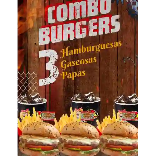 Combo 3 Burguers