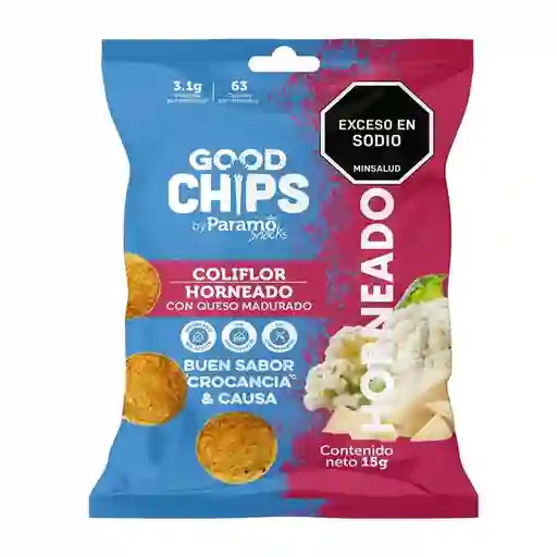 Coliflor Horneado Good Chips Con Queso