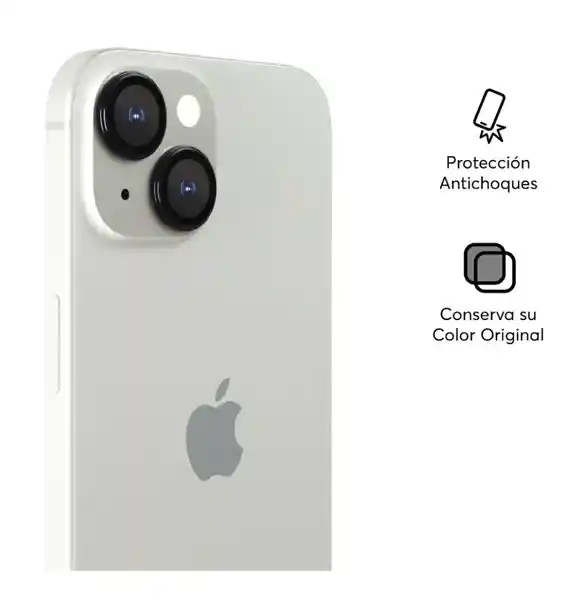 Nco Anillo Protector Cámara Para iPhone 15/iPhone 15 Plus Negro