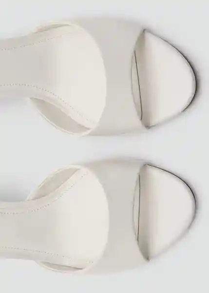 Sandalias Maru1 Crudo Talla 39 Mujer Mango