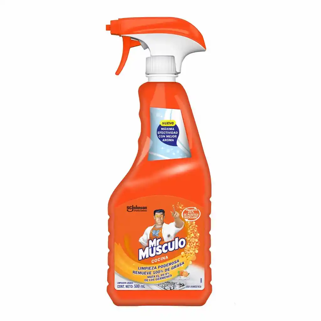 Mr Musculo Antigrasa Gatillo Verde Cocina
