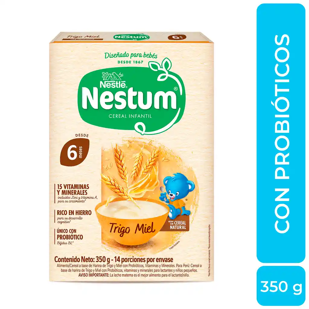 Cereal infantil NESTUM Trigo Miel x 350g