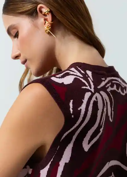 Camisa Tejido Mujer Rojo Syrah Ultra Oscuro Talla M 582G051 Naf Naf