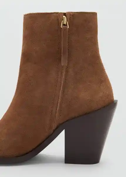 Botines Dallas Tabaco Talla 38 Mujer Mango