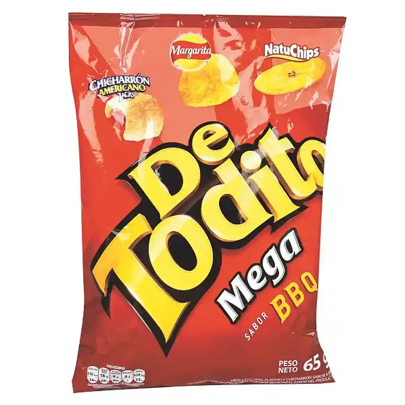 De Todito Pasabocas Mega Mixto Sabor BBQ