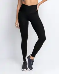 Legging Pretina Cruz Control Medio M - Negro