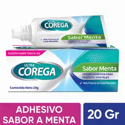 Corega Crema Adhesiva para Prótesis Dentales Sabor a Menta​