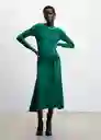 Vestido Becky-A Verde Talla S Mujer Mango